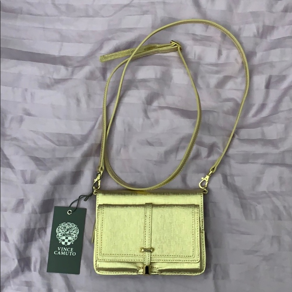 Vince Camuto Saffiano Leather Crossbody Wallet